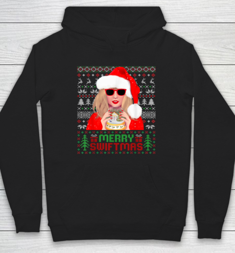 Merry Swiftmas Era Funny Ugly Sweater Christmas Xmas Holiday Hoodie