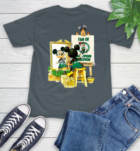 NBA Basketball Boston Celtics Mickey Drawing Shirt 7