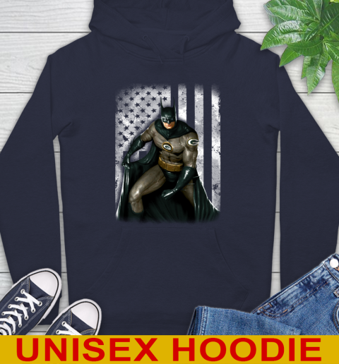 Green Bay Packers NFL Football Batman DC American Flag Shirt Hoodie 3