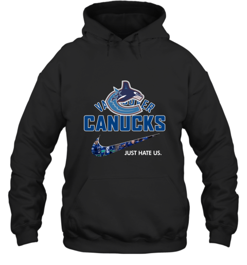 NHL Team Vancouver Canucks x Nike Just Hate Us Hockey Hoodie