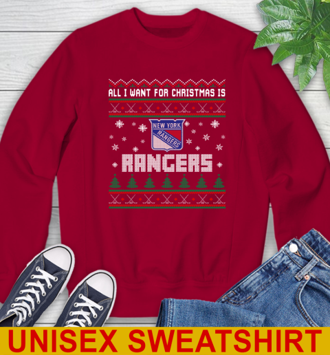 New York Rangers NHL Hockey All I Want For Christmas Is My Team Sports 33