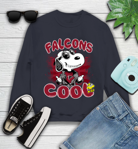 NFL Football Atlanta Falcons Cool Snoopy Shirt Youth Sweatshirt 2