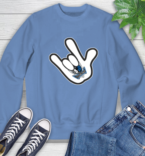 Dallas Mavericks NBA Basketball Mickey Rock Hand Disney Sweatshirt 11