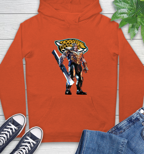 NFL Thanos Gauntlet Avengers Endgame Football Jacksonville Jaguars Hoodie 5