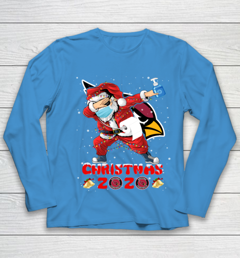 Arizona Cardinals Funny Santa Claus Dabbing Christmas 2020 NFL Youth Long Sleeve 5