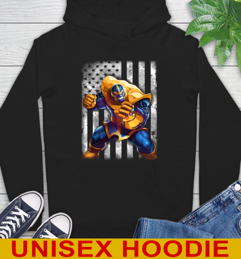 NHL Hockey Toronto Maple Leafs Thanos Marvel American Flag Shirt Hoodie