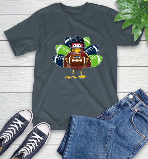 Seattle Seahawks Turkey Thanksgiving Day T-Shirt 9