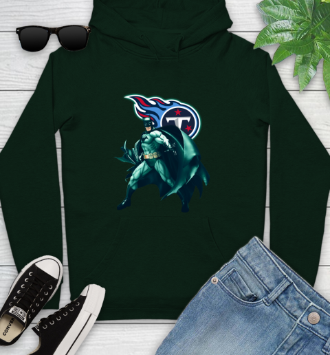NFL Batman Football Sports Tennessee Titans Youth Hoodie 13
