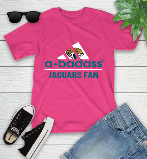 Jacksonville Jaguars NFL Football A Badass Adidas Adoring Fan Sports Youth T-Shirt 11