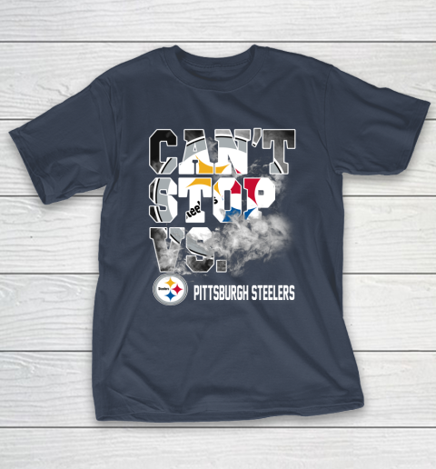 NFL Pittsburgh Steelers Can't Stop Vs T-Shirt 3