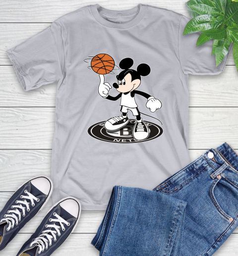 NBA Basketball Brooklyn Nets Cheerful Mickey Disney Shirt T-Shirt 6