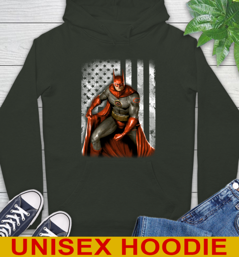 Chicago Bears NFL Football Batman DC American Flag Shirt Hoodie 12