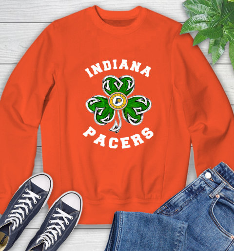 NBA Indiana Pacers Three Leaf Clover St Patrick's Day Basketball Sports Sweatshirt 3