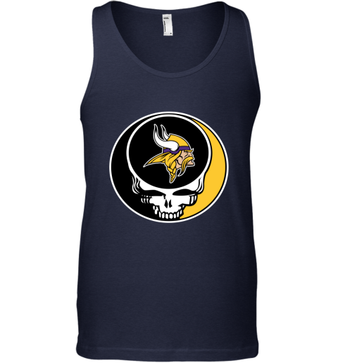 NFL Minnesota Vikings Grateful Dead Rock Band Football Sports x48m9sA4RVS unisex tank 17 95 151514 front navy
