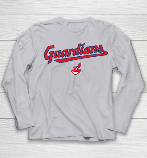 Cleveland Guardians T Shirt Cleveland Indians Youth Long Sleeve