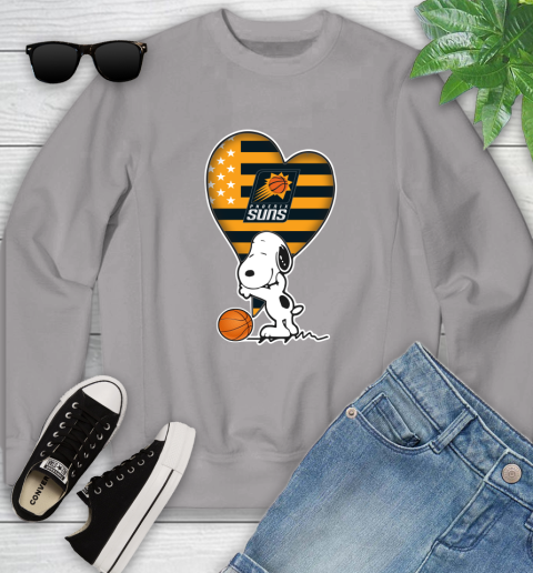 Phoenix Suns NBA Basketball The Peanuts Movie Adorable Snoopy Youth Sweatshirt 5 Phoenix Suns NBA Basketball The Peanuts Movie Adorable Snoopy Youth Sweatshirt - Image 5