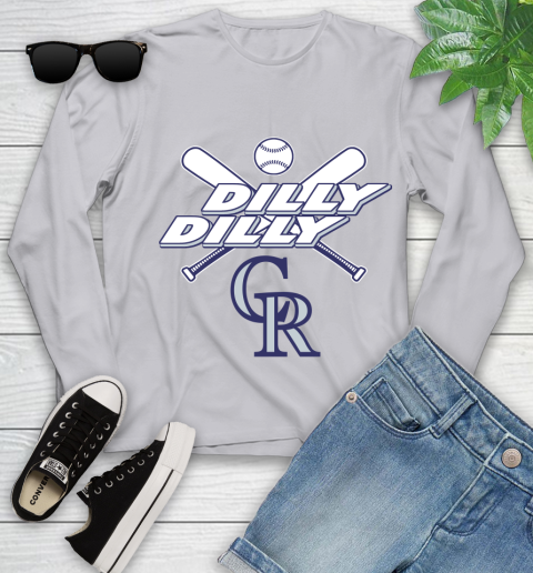 MLB Colorado Rockies Dilly Dilly Baseball Sports Youth Long Sleeve 5