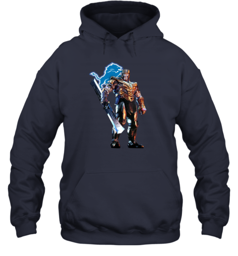 NFL Thanos Marvel Avengers Endgame Football Detroit Lions Youth Hoodie -  Rookbrand