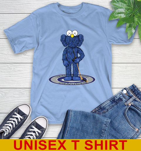 NHL Hockey Vancouver Canucks Kaws Bff Blue Figure Shirt T-Shirt 11