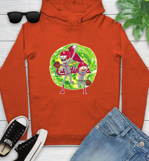 MLB St.Louis Cardinals Rick And Morty Baseball Sports Youth Hoodie 5