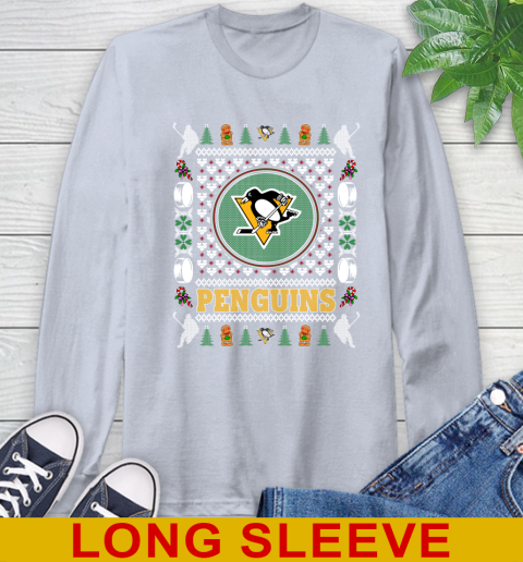 Pittsburgh Penguins Merry Christmas NHL Hockey Loyal Fan Long Sleeve T-Shirt 6