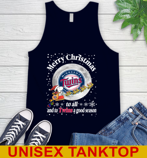 Minnesota Twins Merry Christmas To All And To Twins A Good Season MLB Baseball Sports Tank Top 2