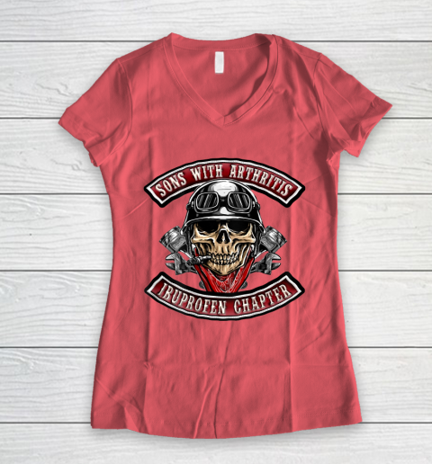 Sons Ibuprofen Chapter Funny Biker Women's V-Neck T-Shirt | Tee Sports