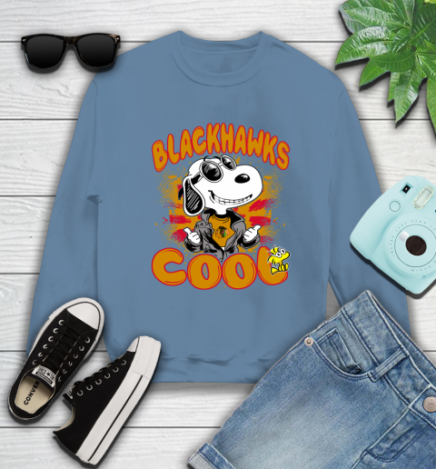 NHL Hockey Chicago Blackhawks Cool Snoopy Shirt Sweatshirt 9
