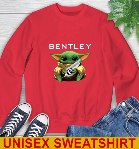 Star Wars Baby Yoda Hugs Bentley Car Shirt 36