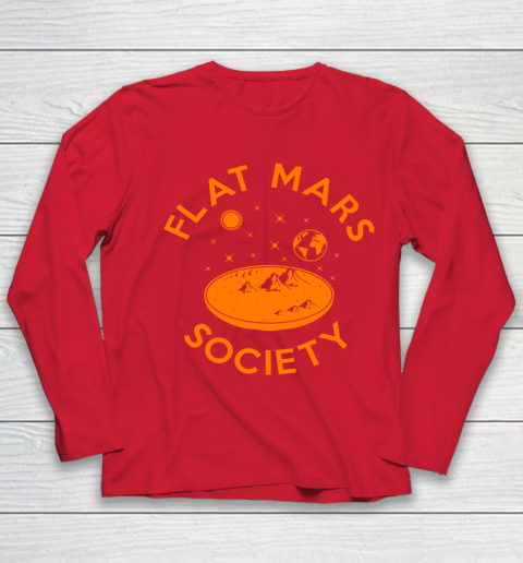 Flat Mars Society Shirt Youth Long Sleeve 8