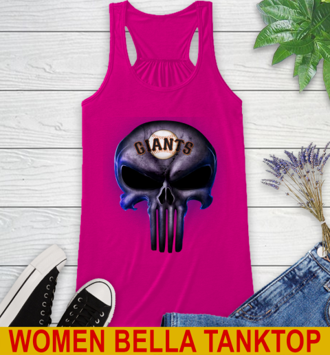 San Francisco Giants MLB Baseball Punisher Skull Sports Racerback Tank 6