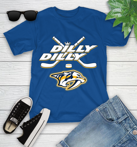 NHL Nashville Predators Dilly Dilly Hockey Sports Youth T-Shirt 9