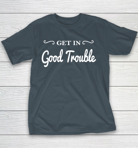 Get in good trouble John Lewis Youth T-Shirt 5