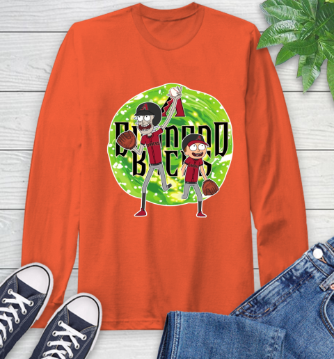 MLB Arizona Diamondbacks Rick And Morty Baseball Sports Long Sleeve T-Shirt 5