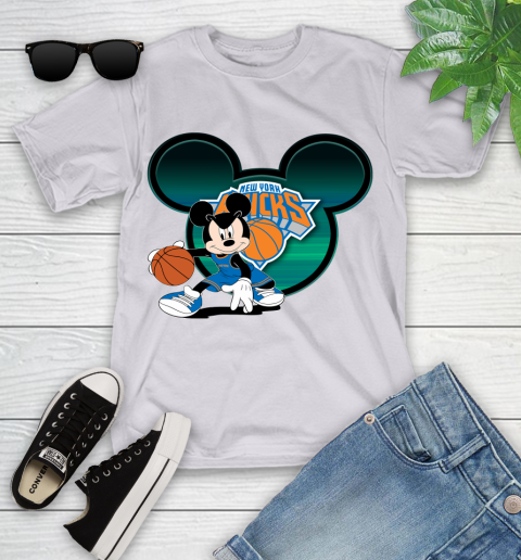 NBA New York Knicks Mickey Mouse Disney Basketball Youth T-Shirt 4