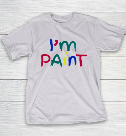 I Heart Love To Finger Paint Couple Valentine I'm Paint Youth T-Shirt 3