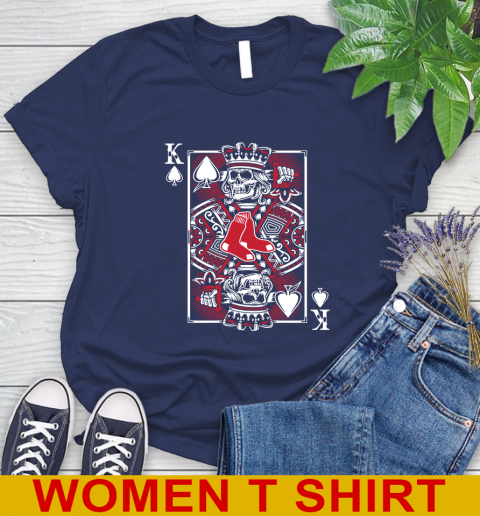 Boston Red Sox MLB Baseball The King Of Spades Death Cards Shirt Women's T-Shirt 12