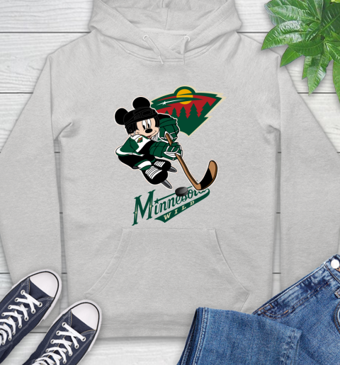 NHL Minnesota Wild Mickey Mouse Disney Hockey T Shirt Hoodie