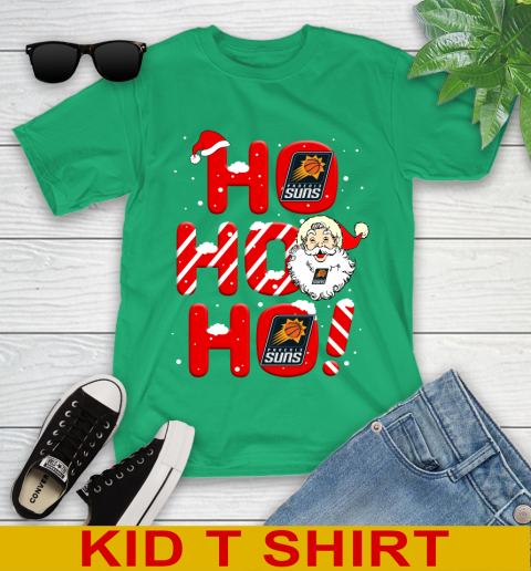 Phoenix Suns NBA Basketball Ho Ho Ho Santa Claus Merry Christmas Shirt Youth T-Shirt 7