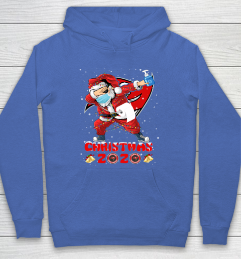 Tampa Bay Buccaneers Funny Santa Claus Dabbing Christmas 2020 NFL Hoodie 6