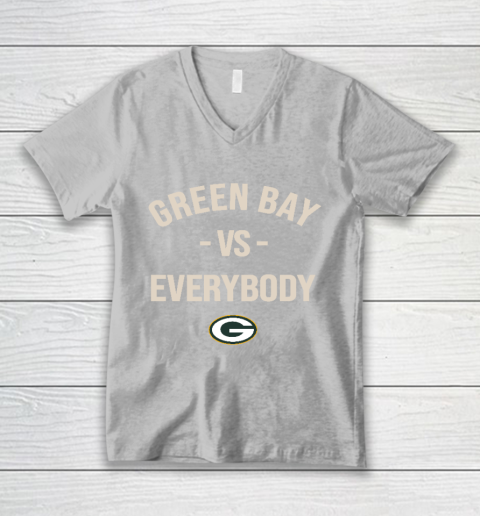 Green Bay Packers Vs Everybody V-Neck T-Shirt 3