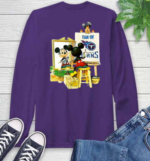 NFL Football Tennessee Titans Mickey Drawing Shirt 58