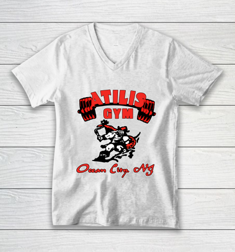 Atilis Gym Ocean City NJ V-Neck T-Shirt