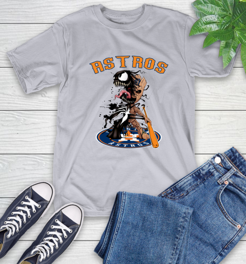 MLB Houston Astros Baseball Venom Groot Guardians Of The Galaxy T-Shirt 6