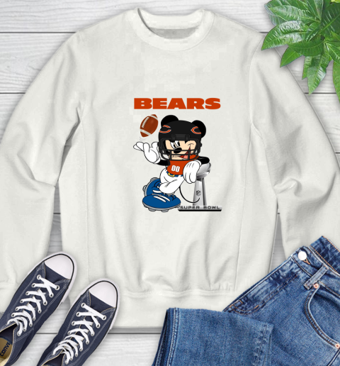 NFL Chicago Bears Mickey Mouse Disney Super Bowl Football T Shirt Sweatshirt