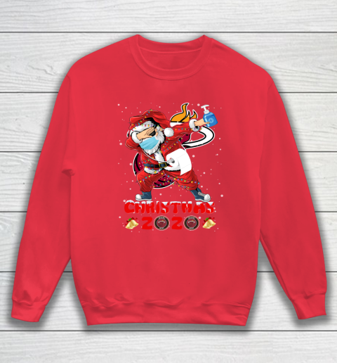 Miami Heat Funny Santa Claus Dabbing Christmas 2020 NBA Sweatshirt 7