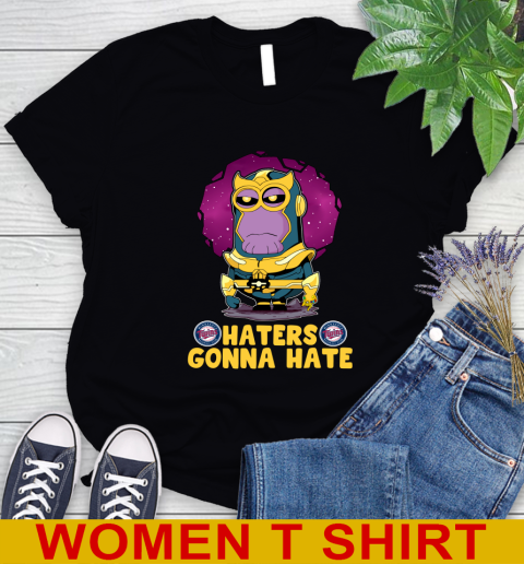 MLB Baseball Minnesota Twins Haters Gonna Hate Thanos Minion Marvel Shirt Women's T-Shirt 2