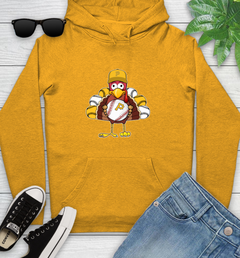 Pittsburgh Pirates Turkey thanksgiving Youth Hoodie 3
