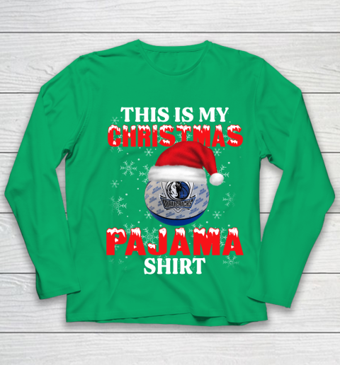 Dallas Mavericks This Is My Christmas Pajama Shirt NBA Youth Long Sleeve 4