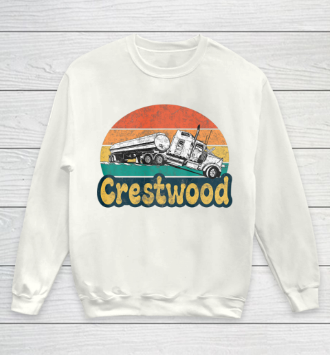 Crestwood Kentucky KY Tourism Semi Stuck on Railroad Tracks Youth Sweatshirt